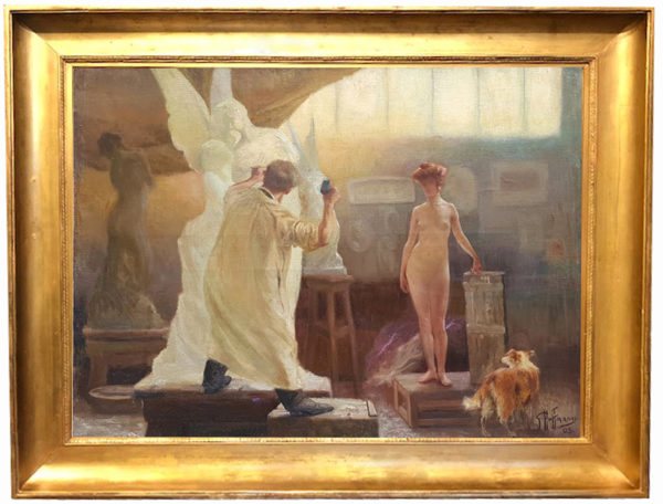 L'atelier - Gaston HOFFMANN(1833-1977)