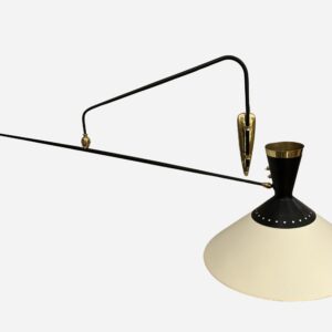 Grande applique murale à contrepoids, Éditions Maison Arlus, Paris, France, vers 1950