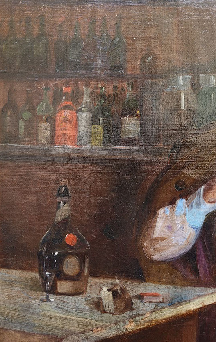 huile-sur-toile-bar-a-villefranche-sur-mer-par-edmond-picard-3