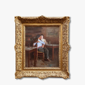 huile-sur-toile-bar-a-villefranche-sur-mer-par-edmond-picard